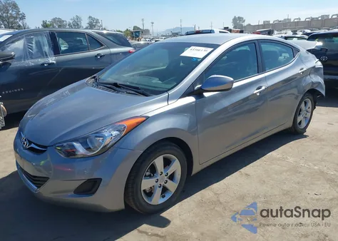 2013 Hyundai Elantra Gls из США, поврежденный, VIN KMHDH4AE0DU940191